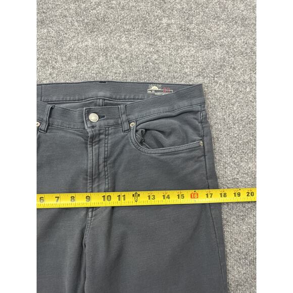 Faherty Men's Straight Jeans - Dark Gray - Picture 10 of 14